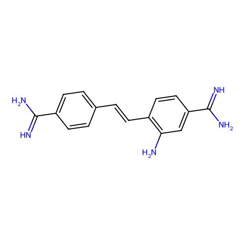 Aminostilbamidine structure