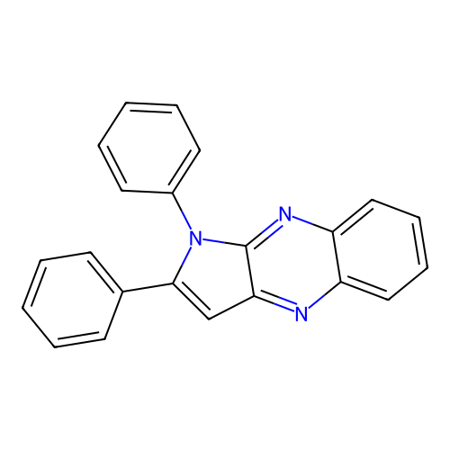 1H-Pyrrolo(2,3-b)quinoxaline, 1,2-diphenyl- structure