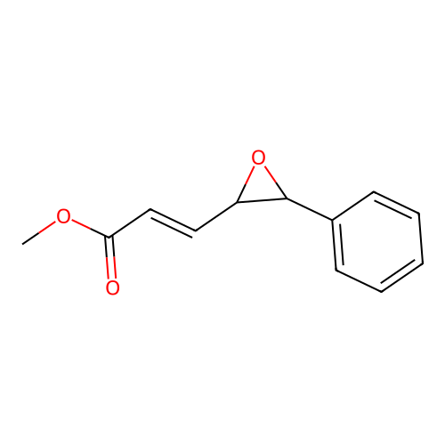 methyl (E)-3-(3-phenyloxiran-2-yl)prop-2-enoate structure
