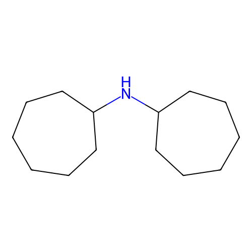 Dicycloheptylamine structure