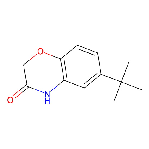 6-tert-Butyl-2H-1,4-benzoxazin-3(4H)-one structure