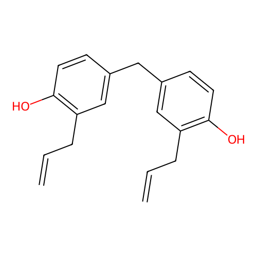 4,4'-Methylenebis(2-allylphenol) structure