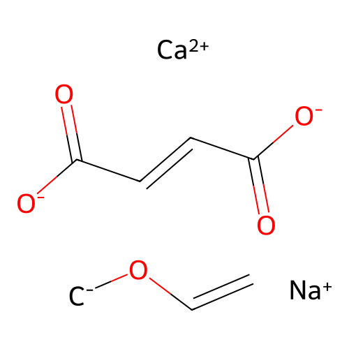 Calcium sodium but-2-enedioate (ethenyloxy)methanide (1/1/1/1) structure