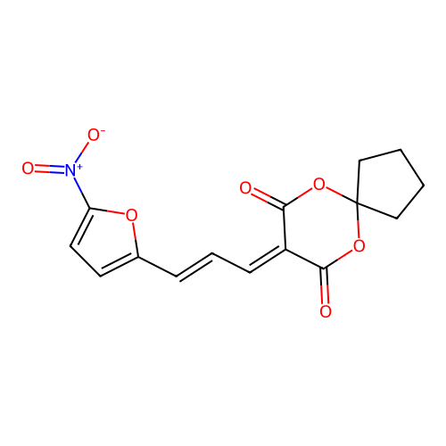 6,9-dione, 8-[3-(5-nitro-2-furanyl)-2-propenylidene]- structure