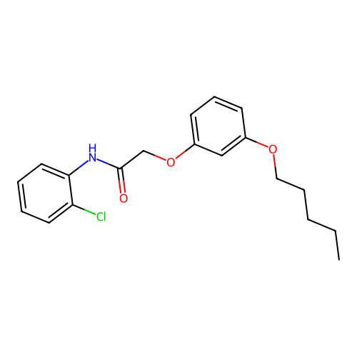 N-(2-chlorophenyl)-2-(3-pentoxyphenoxy)acetamide structure