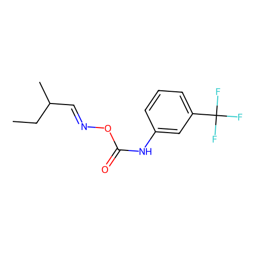 1-(((((2-Methylbutylidene)amino)oxy)carbonyl)amino)-3-(trifluoromethyl)benzene structure