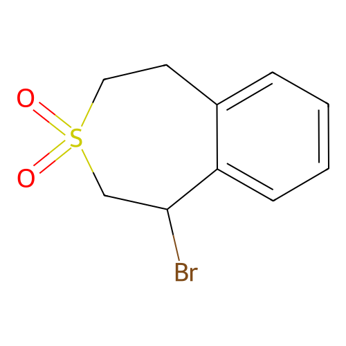 1-Bromo-1,2,4,5-tetrahydro-3-benzothiepine 3,3-dioxide structure