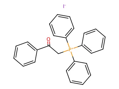 苯甲酰基甲基三苯基磷鎓碘化物 structure