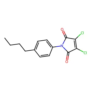 1-(4-Butylphenyl)-3,4-dichloropyrrole-2,5-dione structure