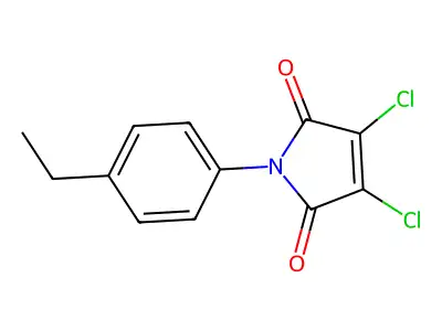3,4-Dichloro-1-(4-ethylphenyl)pyrrole-2,5-dione structure
