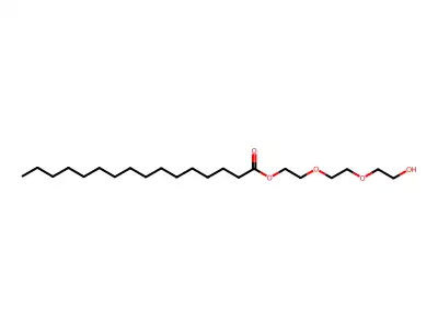 2-(2-(2-Hydroxyethoxy)ethoxy)ethyl palmitate structure