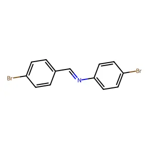 p-Bromobenzylidene-(4-bromophenyl)-amine structure