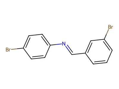 Benzenamine, 4-bromo-N-[(3-bromophenyl)methylene]- structure