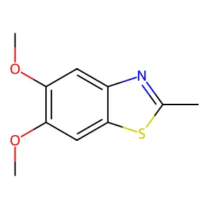 Benzothiazole, 5,6-dimethoxy-2-methyl- structure