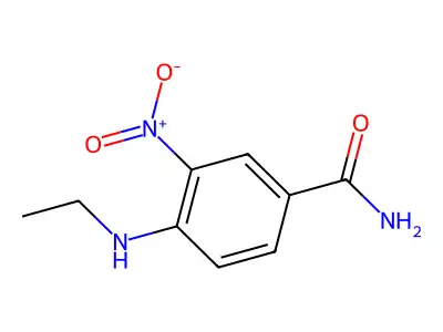 4-Ethylamino-3-nitrobenzamide structure