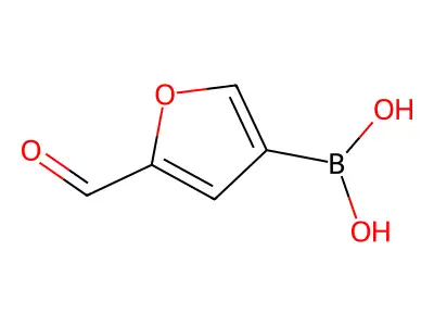 5-Formylfuran-2-boronic acid structure