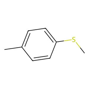 Benzene, 1-methyl-4-(methylthio)- structure