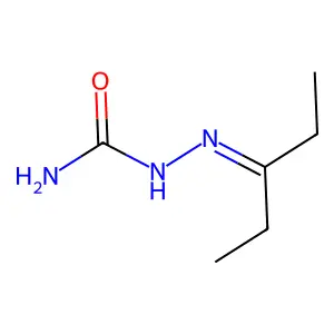 3-Pentanone, semicarbazone structure