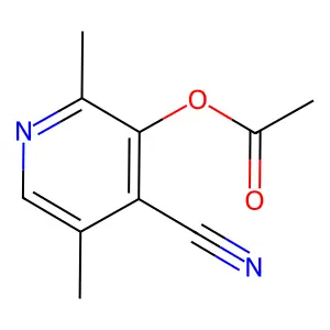 3-Acetoxy-4-cyano-2,5-dimethylpyridine structure