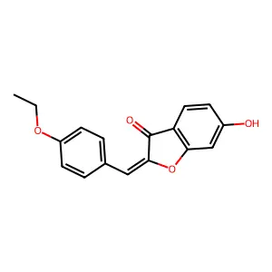 2-[(4-Ethoxyphenyl)methylene]-6-hydroxybenzo[b]furan-3-one structure