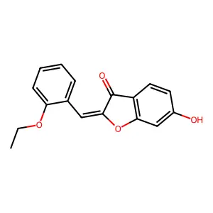 (2Z)-2-(2-ethoxybenzylidene)-6-hydroxy-1-benzofuran-3(2H)-one structure
