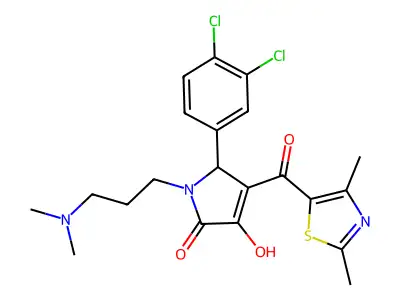 C21H23Cl2N3O3S structure