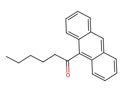 1-Anthracen-9-ylhexan-1-one structure