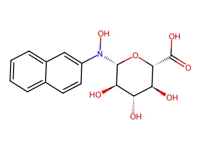 N-羟基-2-萘胺-N-葡萄糖醛酸苷 structure