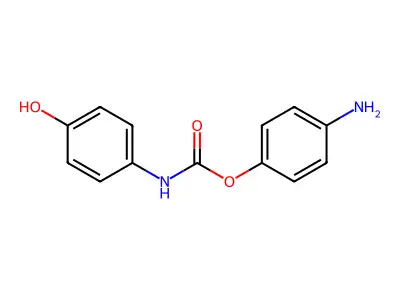 p-Aminophenyl p-hydroxycarbanilate structure