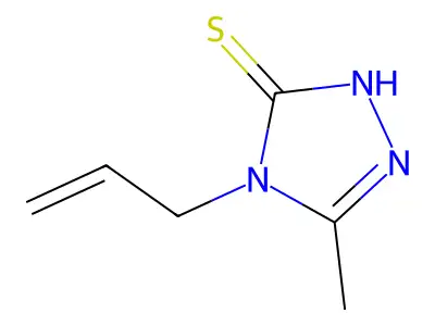 2,4-Dihydro-5-methyl-4-(2-propen-1-yl)-3H-1,2,4-triazole-3-thione structure