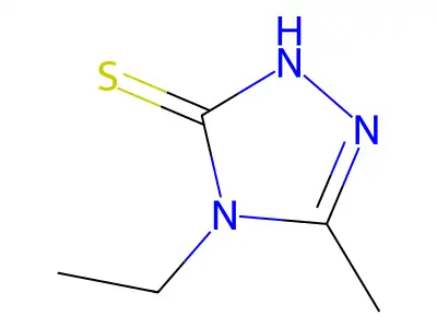 4-ethyl-5-methyl-4H-1,2,4-triazole-3-thiol structure