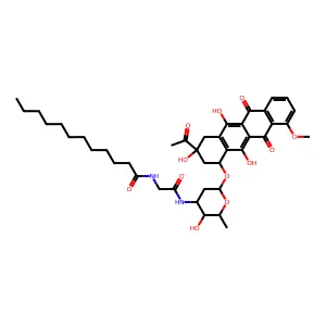 N-Lauroylglycyldaunomycin structure