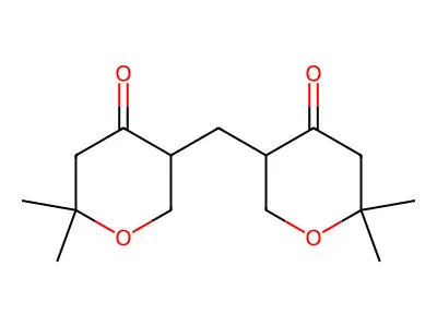 4H-Pyran-4-one, 3,3'-methylenebis[tetrahydro-6,6-dimethyl- structure
