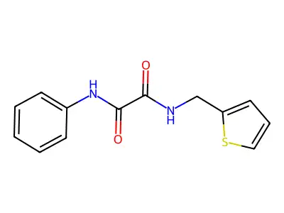 N'-phenyl-N-(thiophen-2-ylmethyl)oxamide structure