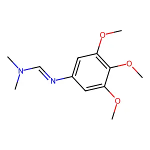 N,N-dimethyl-N'-(3,4,5-trimethoxyphenyl)methanimidamide structure