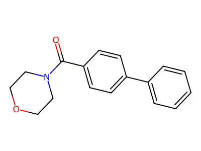 (4-Biphenylyl)morpholino ketone structure
