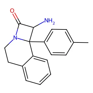 1-Amino-9b-(4-methylphenyl)-1,4,5,9b-tetrahydro-2H-azeto(2,1-a)isoquinolin-2-one structure