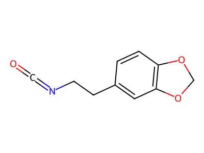 5-(2-isocyanatoethyl)-2H-1,3-benzodioxole structure