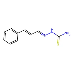 {[(2E)-3-phenylprop-2-en-1-ylidene]amino}thiourea structure