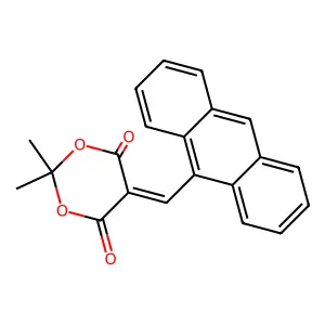 5-(9-Anthracenylmethylene)-2,2-dimethyl-1,3-dioxane-4,6-dione structure