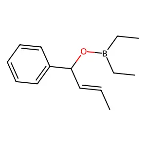Diethyl [(1-phenyl-2-butenyl)oxy]borane structure