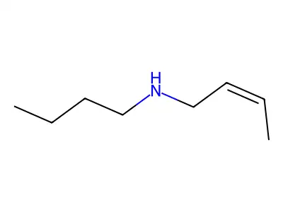 2-Buten-1-amine, N-butyl-, (Z)- structure