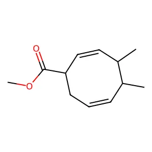 4,5-Dimethyl-2,6-cyclooctadiene-1-carboxylic acid methyl ester structure
