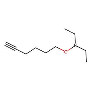 5-Hexynyl diethylborinate structure
