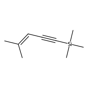 Trimethyl(4-methylpent-3-en-1-ynyl)silane structure