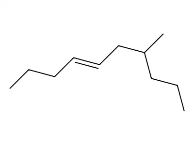 (4E)-7-methyldec-4-ene structure