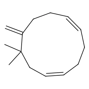 8,8-Dimethyl-9-methylene-1,5-cycloundecadiene structure