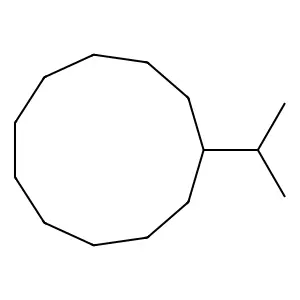 Isopropylcycloundecane structure