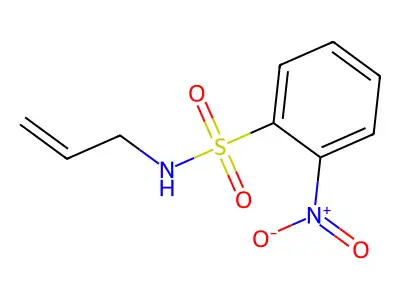 2-nitro-N-prop-2-enylbenzenesulfonamide structure