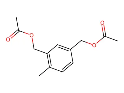 [3-(Acetyloxymethyl)-4-methylphenyl]methyl acetate structure